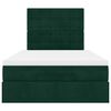 vidaXL Struttura Letto Pouf con Materassi 120x190 cm Velluto