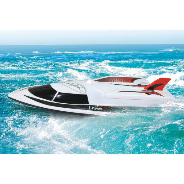 JAMARA Motoscafo RC Swordfish da 40 MHz con LED