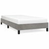 vidaXL Giroletto senza Materasso Grigio Chiaro 80x200 cm Velluto