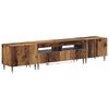 vidaXL Mobile TV LED a 3 pezzi Legno antico Legno ingegnerizzato