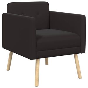 vidaXL Poltrona decorativa Nero Velluto