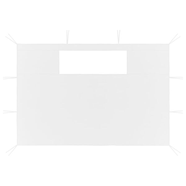 vidaXL Pareti con Finestre per Gazebo 2 pz Bianche