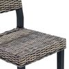 vidaXL Sedia da pranzo 2 pcs Nero Lavato 46 x 55 x 84 cm Rattan Kubu