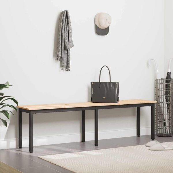 vidaXL panchina Naturale 160 x 35 x 45 cm Pino massello