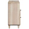 vidaXL Armadio da Notte Beige 50 x 33 x 62 cm Legno massello di acacia