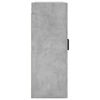 vidaXL Mobili a Parete 2 pz Grigio Cemento 69,5x34x90 cm