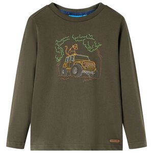 Maglietta per Bambini a Maniche Lunghe Cachi 92