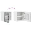 vidaXL Mobile da cucina Lucca 2 pcs Grigio cemento 40 x 31 x 40 cm