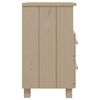 vidaXL Comodini HAMAR 2 pz ambra 40x35x62 cm Legno Massello di Pino