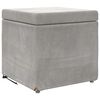vidaXL Pouf Grigio chiaro 41 x 41 x 40 cm