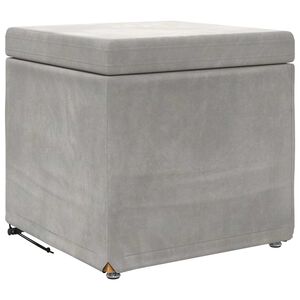 vidaXL Pouf Grigio chiaro 41 x 41 x 40 cm