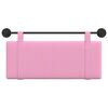 vidaXL Testata appesa Montaggio a parete Rosa 110 x 55 x 5 cm Tessuto