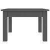 vidaXL Tavolino da Salotto Grigio 45x45x30 cm Legno Massello di Pino