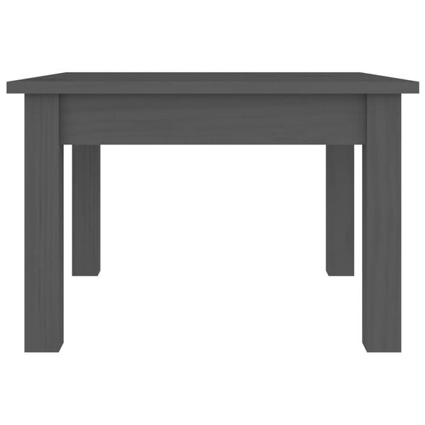 vidaXL Tavolino da Salotto Grigio 45x45x30 cm Legno Massello di Pino