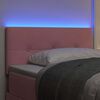 vidaXL Testiera LED con luci a strisce a LED Rosa 100 cm Poliestere