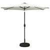 vidaXL Parasol da giardino con luci LED e base 270 x 270 cm Poliestere