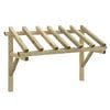 vidaXL Tettoia per Porta d'Ingresso 200x100x100 cm in Legno di Pino