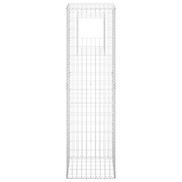 vidaXL Cesti a Gabbione a Torre 2 pz 50x50x180 cm in Ferro