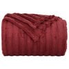 vidaXL Coperte da Pile 6 pcs Rosso Bordeaux 200 x 150 cm Panno