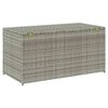 vidaXL Baule da Giardino in Polyrattan 100x50x50 cm Grigio