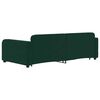 vidaXL Divano Letto Estraibile Cassetti Verde Scuro 100x200cm Velluto