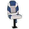 vidaXL Set Sedile da Barca Pieghevole 2pz con Schienale Alto