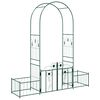 vidaXL Arco da Giardino Verde 203 x 50 x 218 cm Acciaio