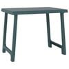 vidaXL Tavolo da Campeggio Verde 79x56x64cm in PP Aspetto in Legno