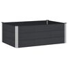 vidaXL Letto rialzato da giardino Nero 150 x 100 x 54 cm alluminio
