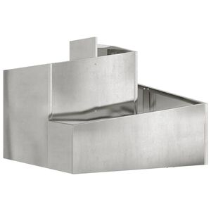 vidaXL Vaso da giardino Argento 60 x 60 x 50 cm Acciaio zincato