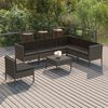 vidaXL Set Divani da Giardino 8 pz con Cuscini in Polyrattan Grigio