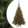vidaXL Albero di Natale artificiale con palline 150 cm 150 LED