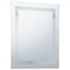 vidaXL Specchio LED da Bagno con Sensore Tattile 50x60 cm