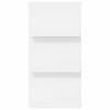 vidaXL Scaffale per riviste Bianco 51 x 11 x 102 cm Legno multistrato