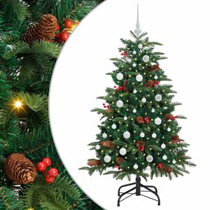 vidaXL Albero di Natale artificiale con 150 LED Verde 150 cm