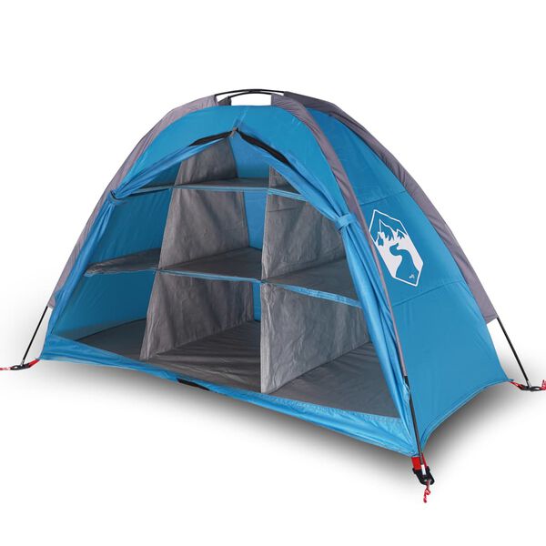 vidaXL Tenda Portaoggetti con 9 Scomparti Blu Impermeabile