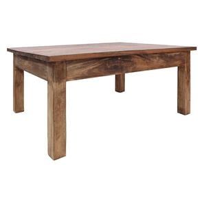 vidaXL Tavolino da Salotto in Legno Massello di Mogano 96x73x45 cm