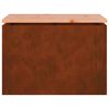vidaXL Panchina da giardino Ruggine 60 x 40 x 43 cm acciaio corten