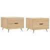 vidaXL Tavolini Salotto 2pz Rovere Sonoma 50x50x40cm Legno Multistrato