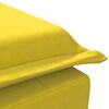 vidaXL Chaise Longue Massaggi con Cuscino a Rullo Giallo in Velluto