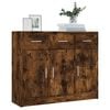 vidaXL Credenza Rovere Fumo 91x28x75 cm in Legno Multistrato
