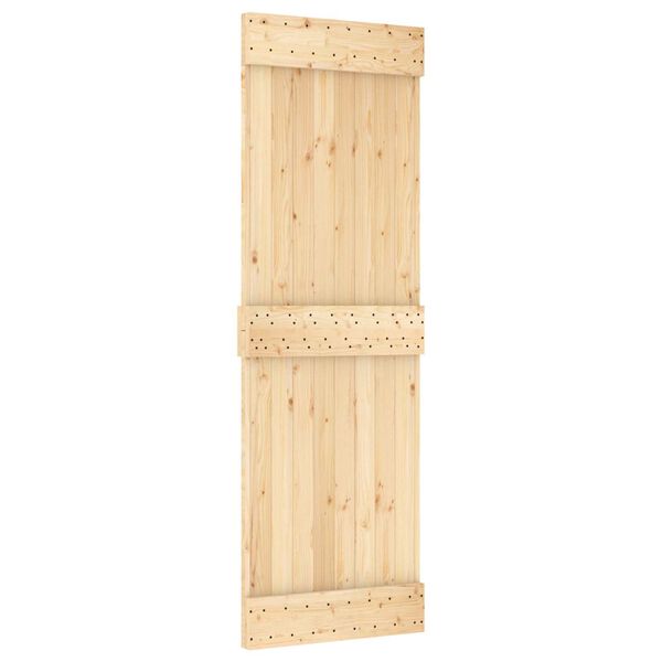 vidaXL Porta NARVIK Naturale 70 x 210 cm Legno di pino solido