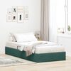 vidaXL Letto con Contenitore Verde Scuro 90 x 200 cm Velluto