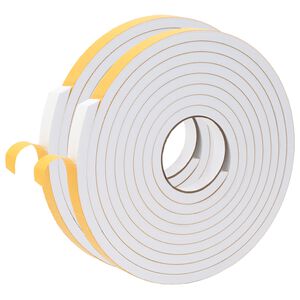 vidaXL Nastro adesivo in schiuma 2 pz Bianco 20mm x 5m Schiuma CR