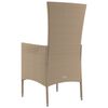 vidaXL Sedie da Giardino con Cuscini 2 pz in Polyrattan Beige