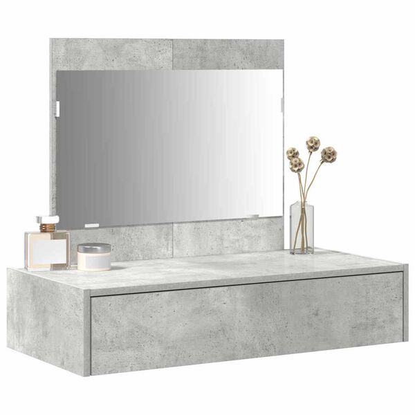 vidaXL Tavolo da Trucco Grigio 83 x 40 x 70 cm Legno multistrato