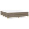 vidaXL Struttura Letto a Rete a Molle Tortora 180x200 cm in Tessuto
