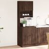 vidaXL Mobile da Cucina Rovere Marrone 60x50x180 cm Legno Multistrato