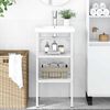 vidaXL Struttura per Lavabo da Bagno Bianca 40x38x83 cm in Ferro
