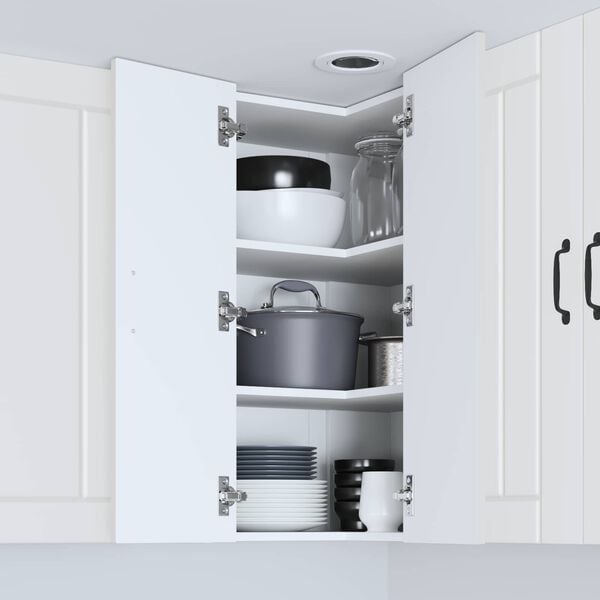 vidaXL Mobile da cucina Lucca Bianco 57 x 57 x 80 cm